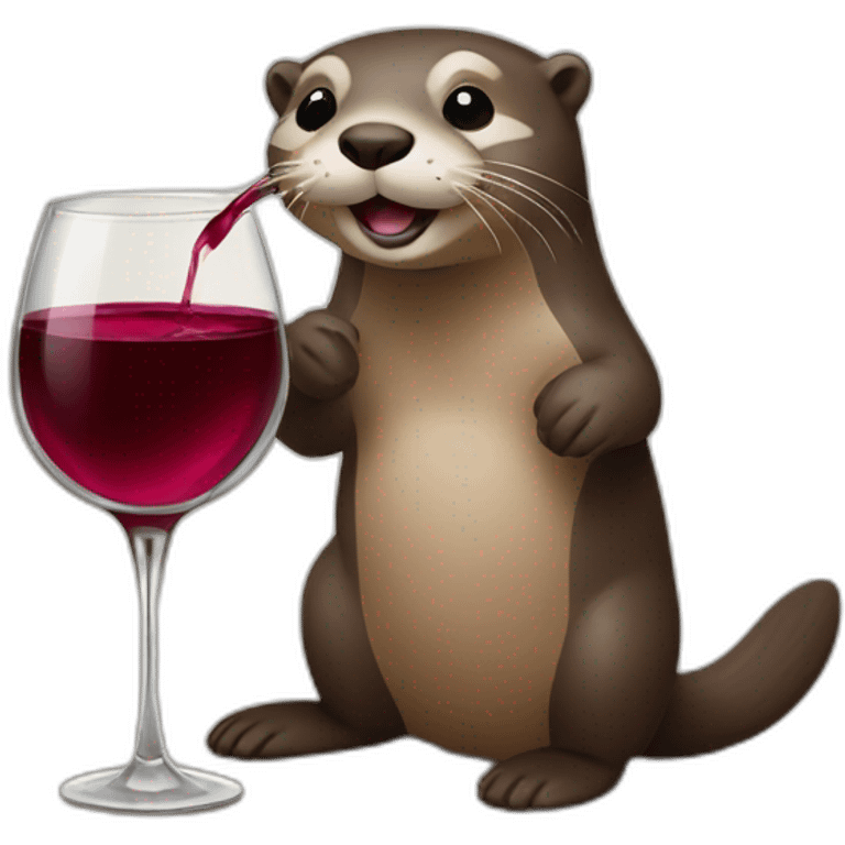 Otter dring wine emoji