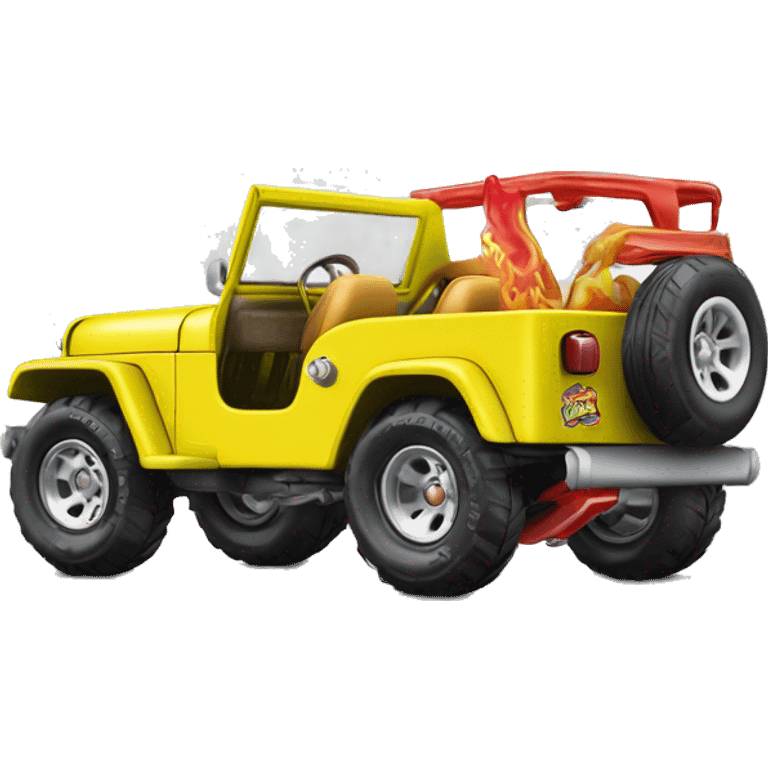 Hot wheels Premium SpongeBob 1953 Willy’s jeep  emoji