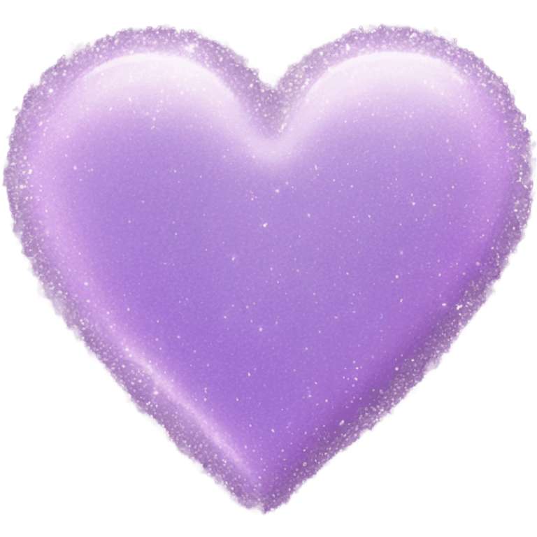 Lilac heart with sparkles   emoji