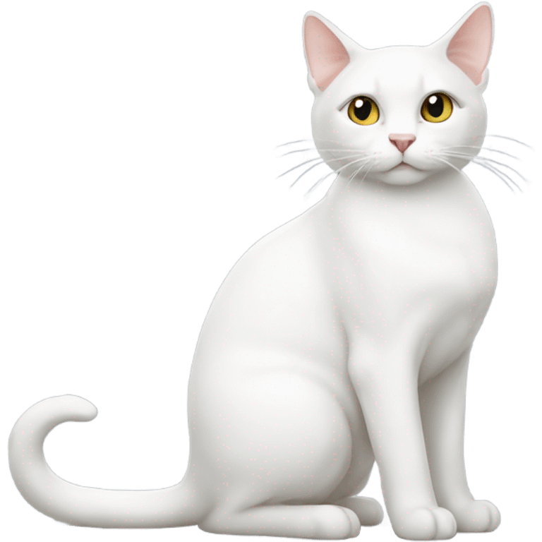 White cat emoji