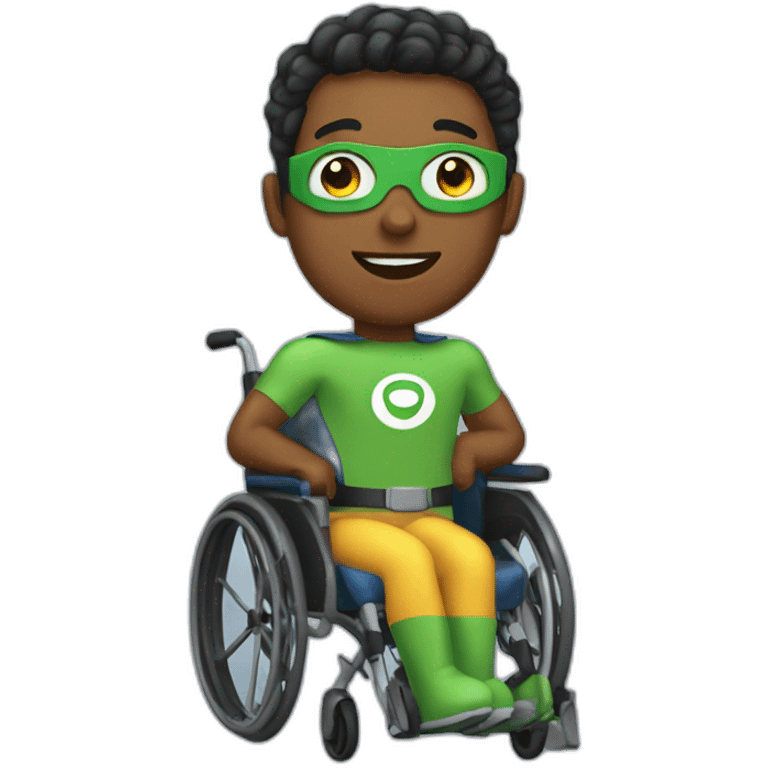 superheroe in wheelchair emoji