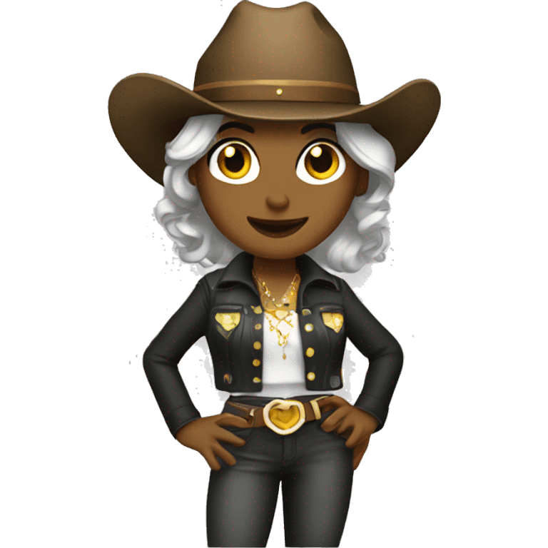 Disco cowgirl  emoji