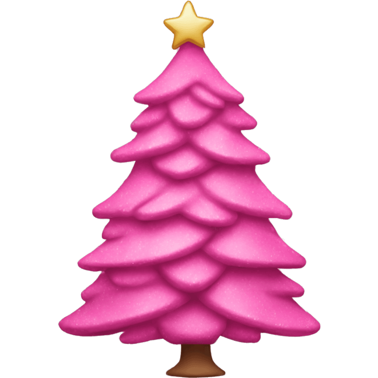 pink christmas tree emoji