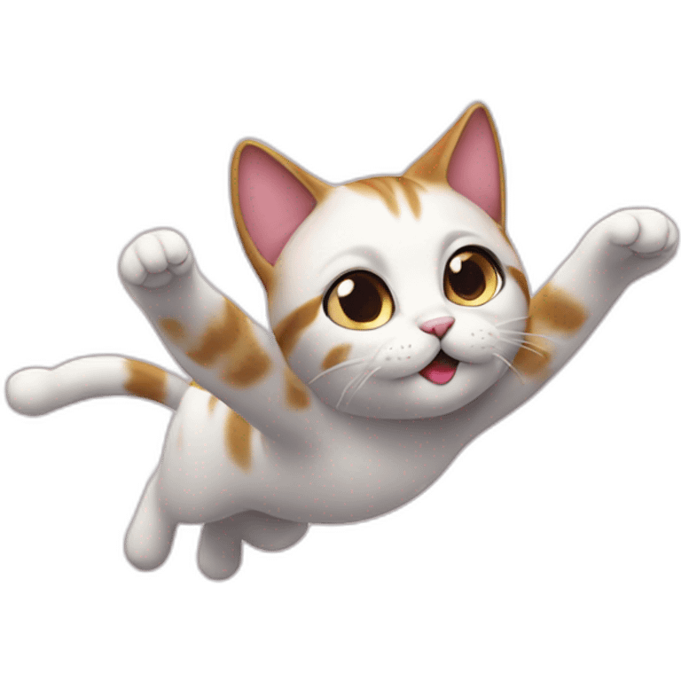 Sugar cat flying  emoji