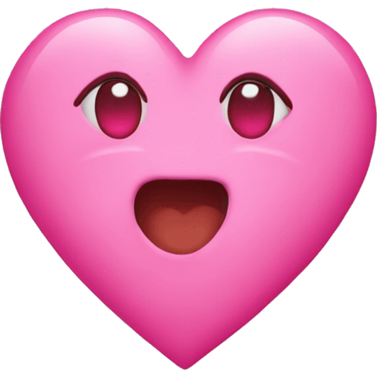 Pink and heart  emoji