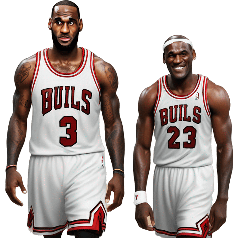 Lebron james and michael jordan emoji