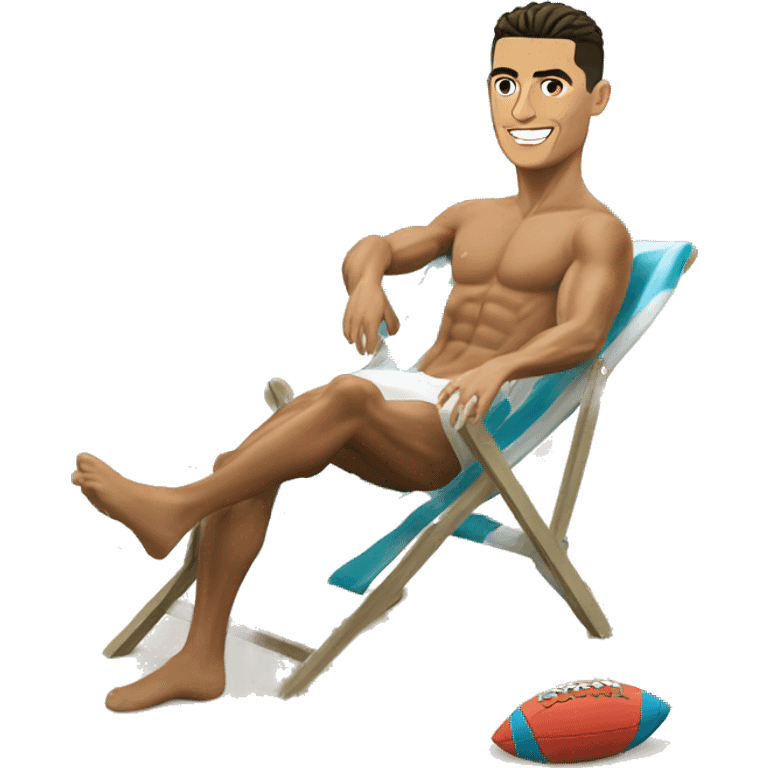 cristiano Ronaldo on beach emoji