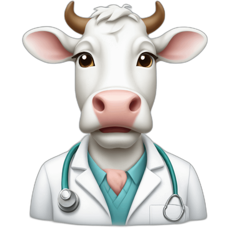 dairy cow veterinarian emoji