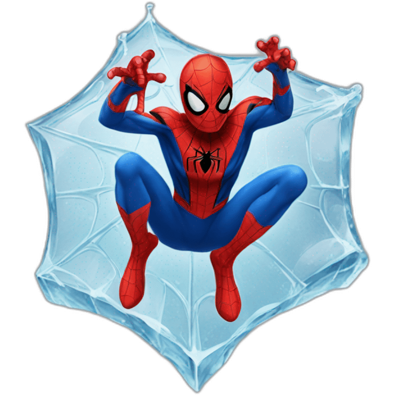 spideman with ice emoji