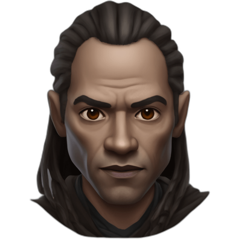 hyperrealist sith jedi in world of warcraft without facial hair emoji