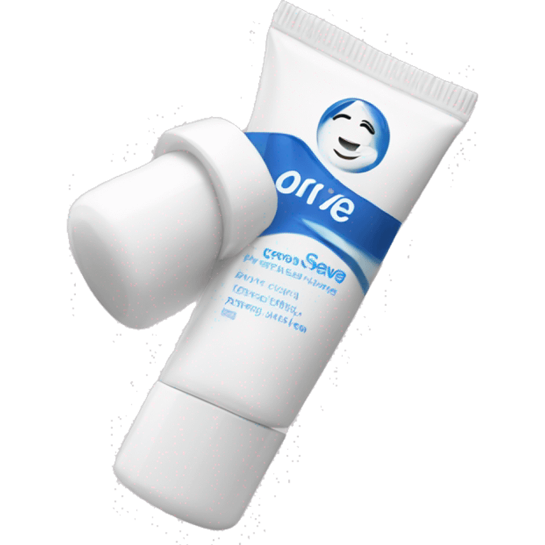 eye cream bottle with label cerave style  emoji