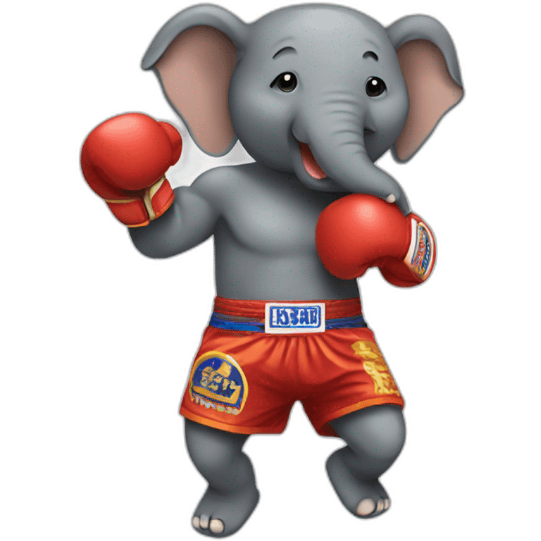 Elephant muay thai  emoji