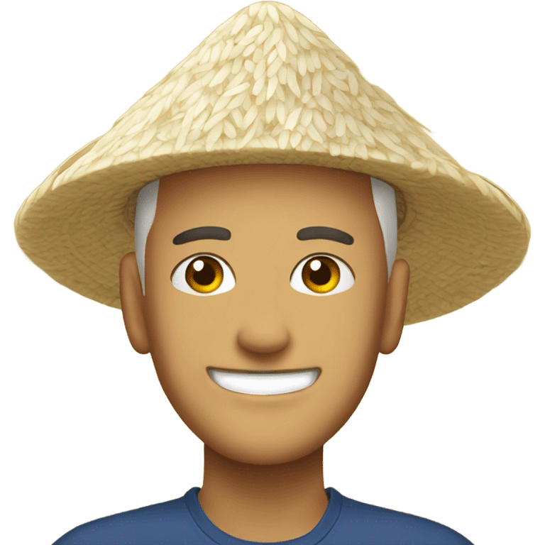 Rice hat emoji