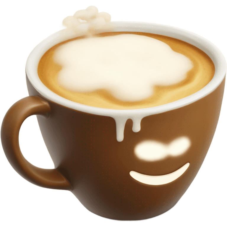 Hot latte in mug emoji