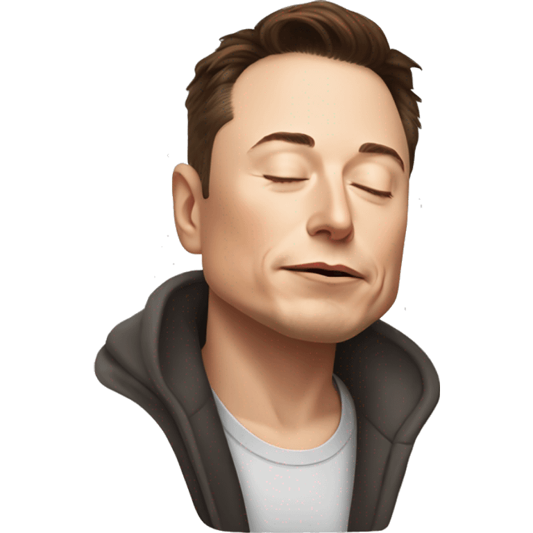 sleeping elon musk emoji