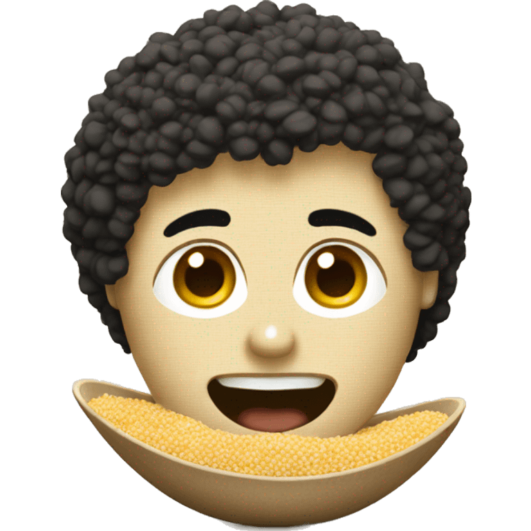 Quinoa in a bowl emoji