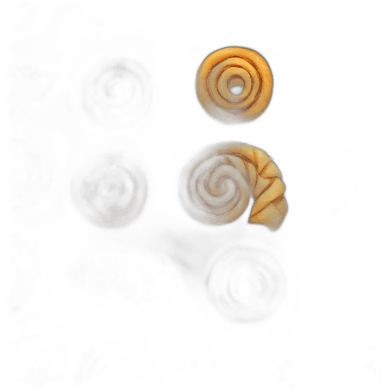 Indian spiral shaped snack with a spiked surface emoji