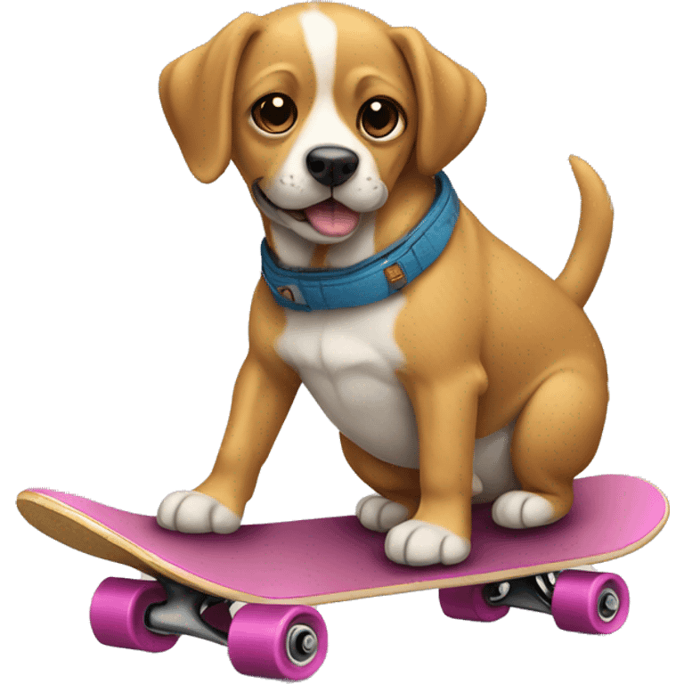 Perro en skate emoji