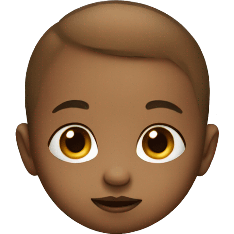 a baby with a big nose emoji