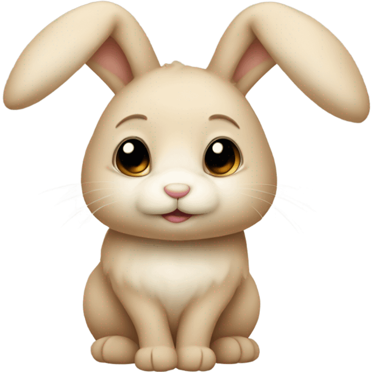 Beige baby bunny emoji