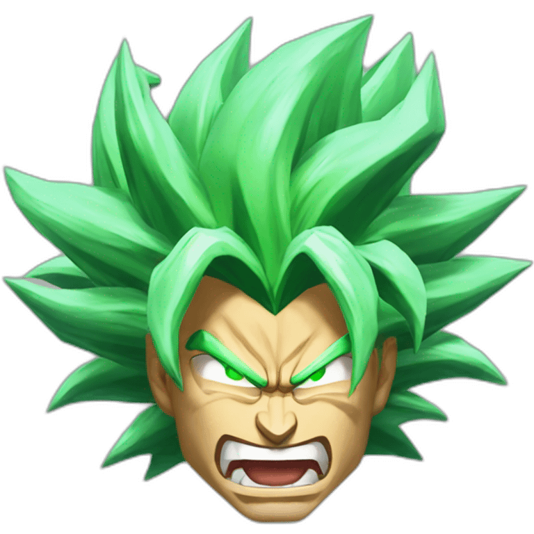 Broly super saiyan scream emoji