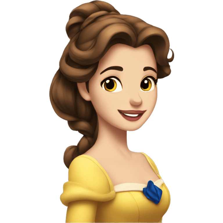 beauty and the beast belle Christmas emoji