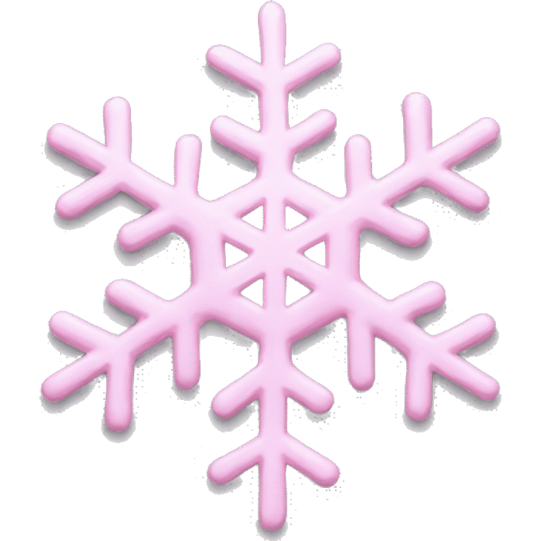 pastel pink snowflake  emoji