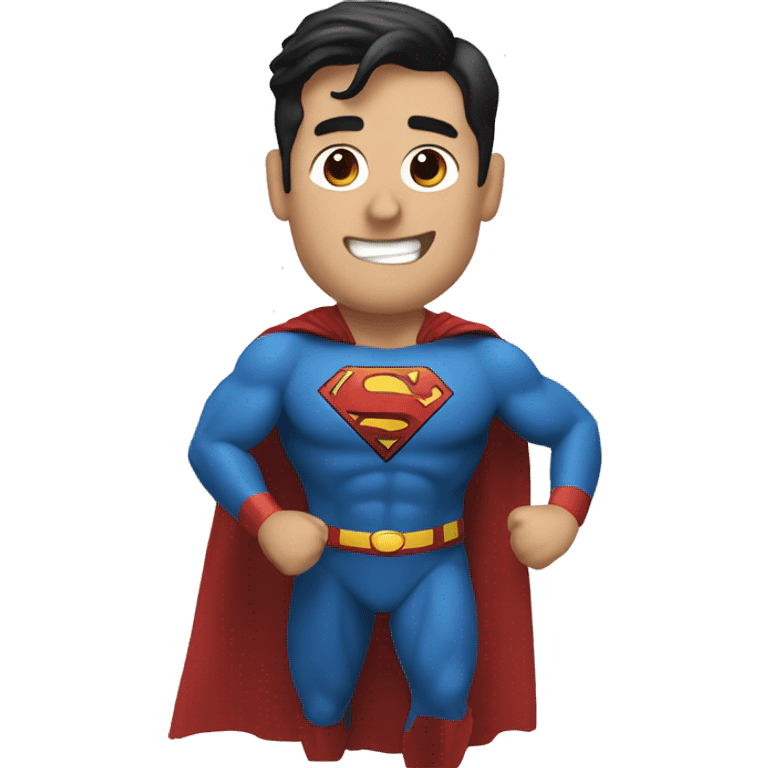 Superman tomando cafe emoji