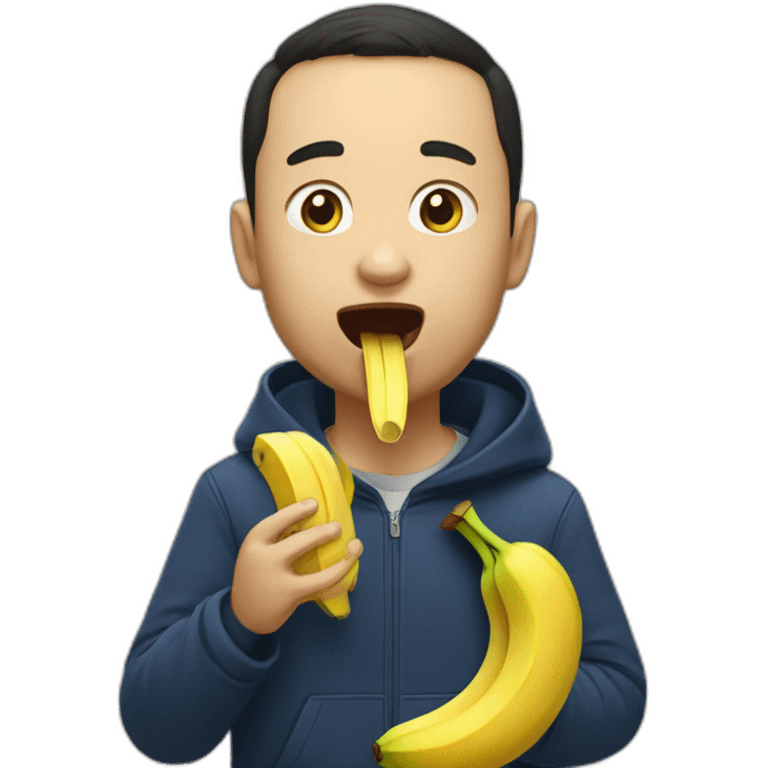 Tokaev eats banana emoji