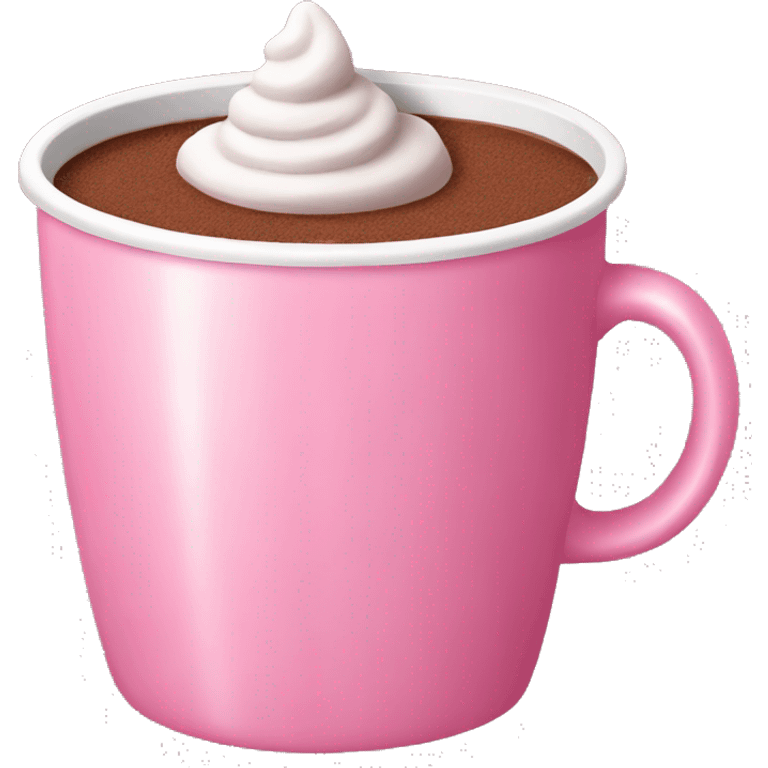 aesthetic Pink cup of cocoa emoji