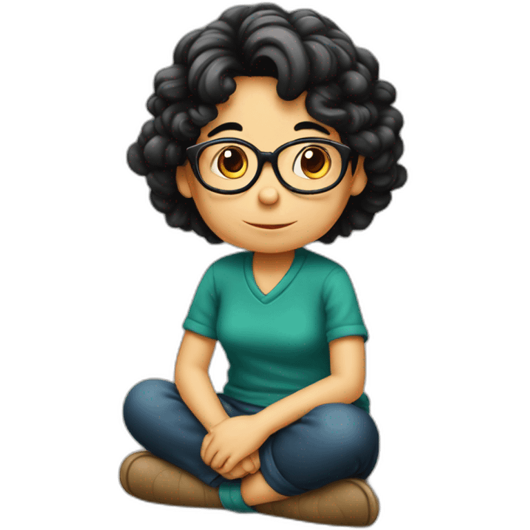 Mafalda sitting emoji