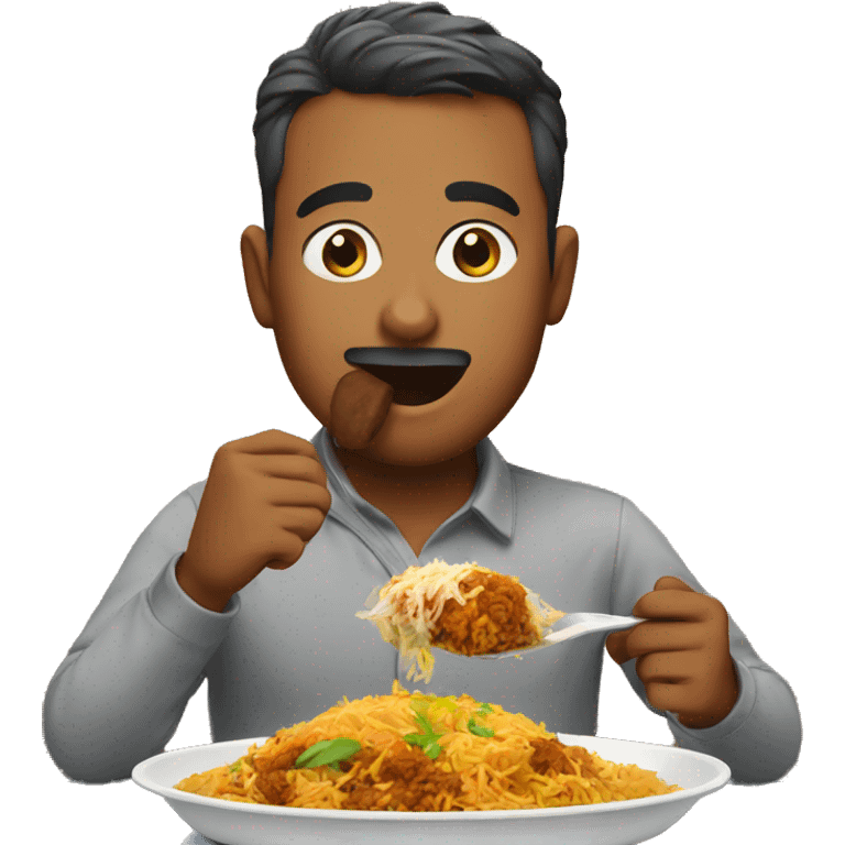 eating biryani emoji