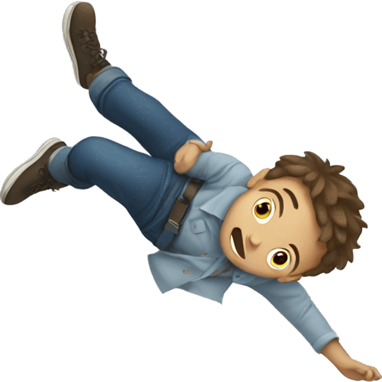  Boy falling emoji