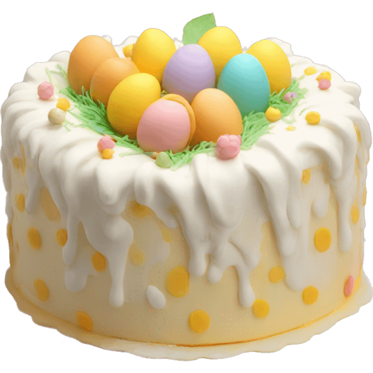 cake, Easter emoji