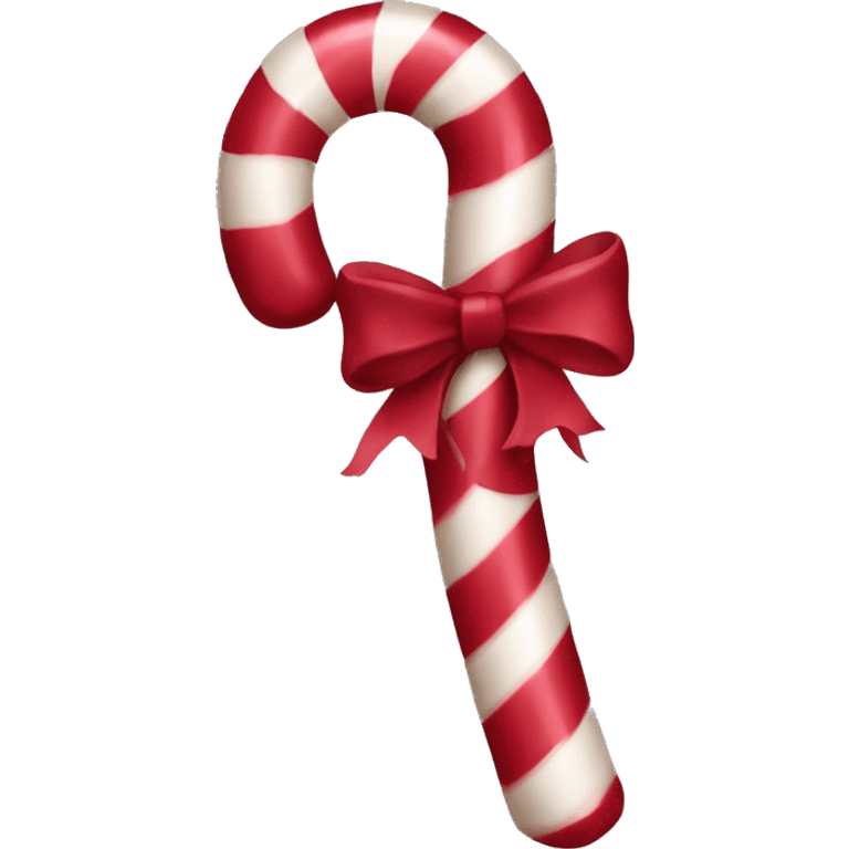 Burgundy candy cane emoji