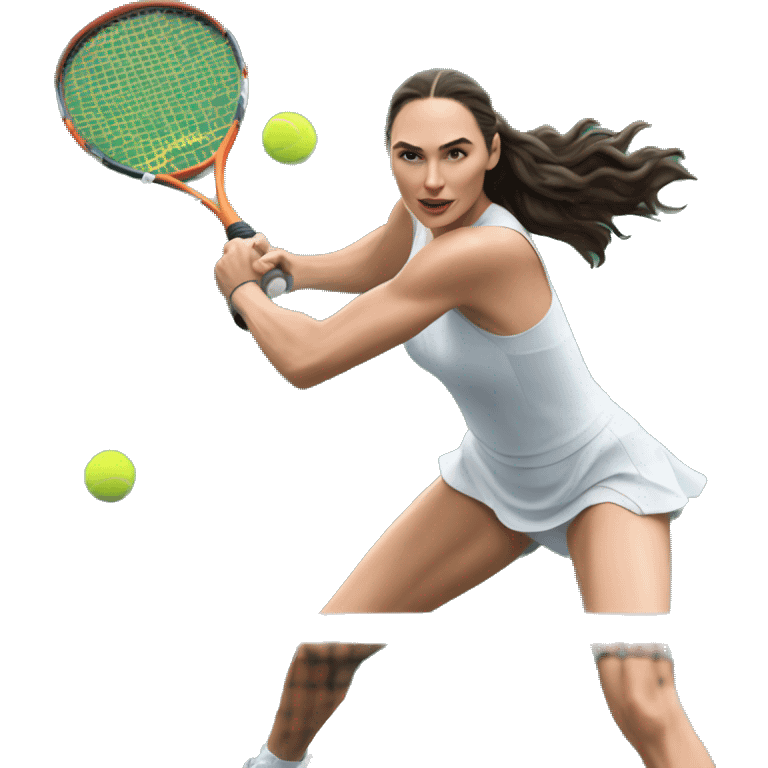 Gal gadot playing tennis emoji