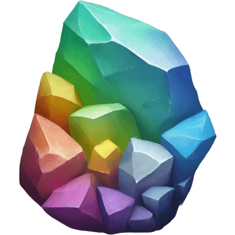 rainbow rock shards emoji