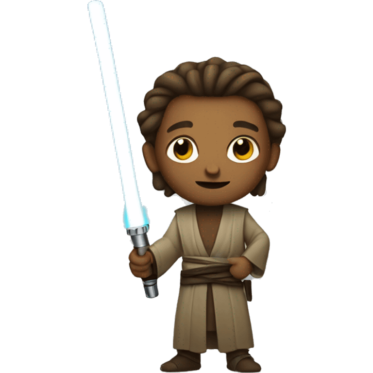 jedi holding light saber emoji