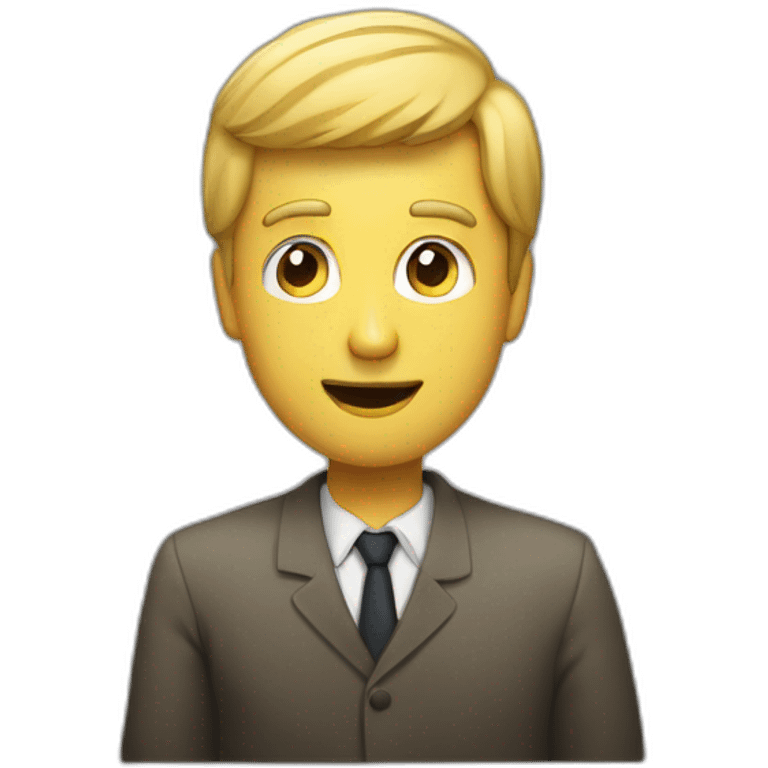 Homme qui regarde la télé  emoji