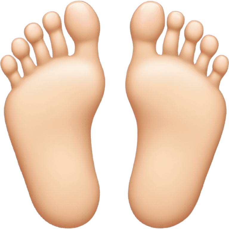 Foot with only 4 toes the baby toe should be missing emoji