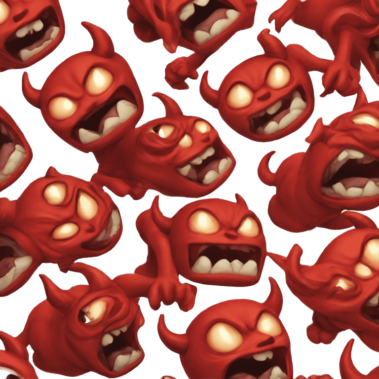 Angry demon red emoji