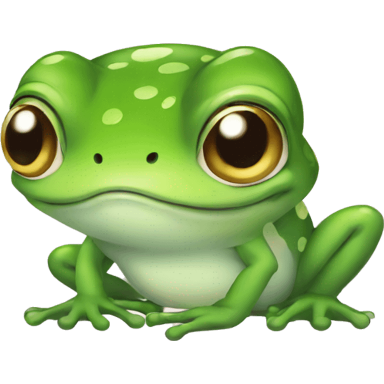 cute baby frog emoji