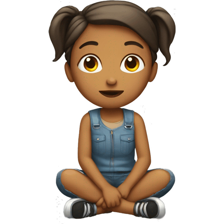 Girl sitting down  emoji