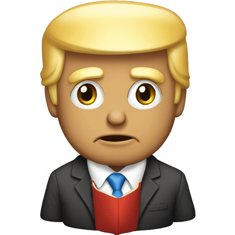 Donald trump read book emoji