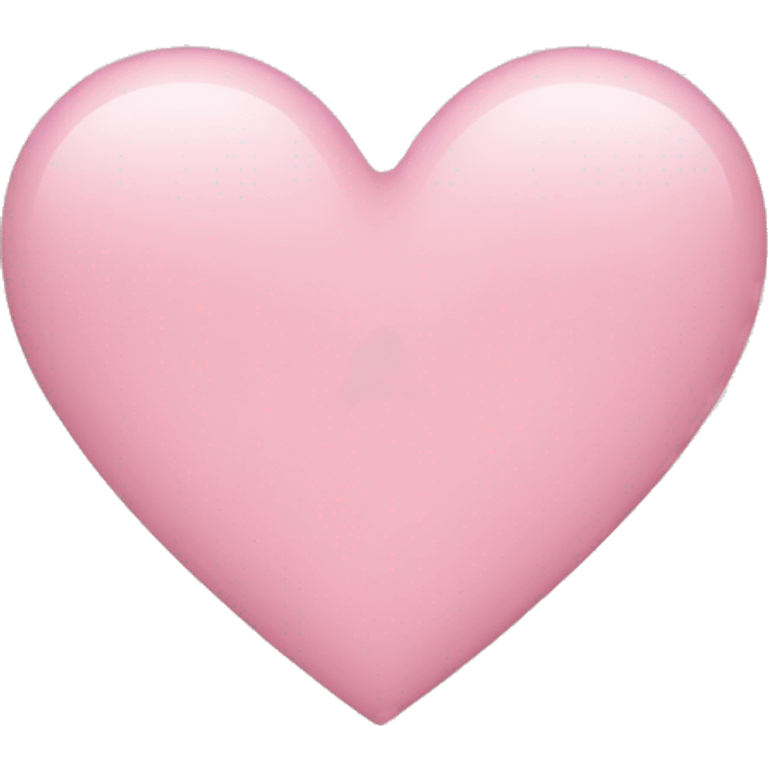 Light pink heart emoji