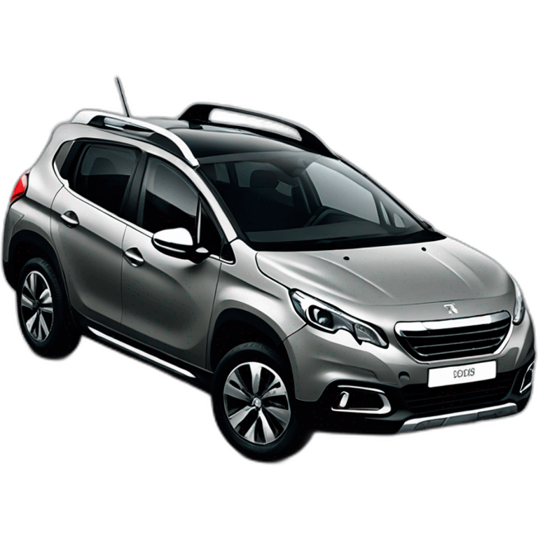 Peugeot 2008 grey emoji