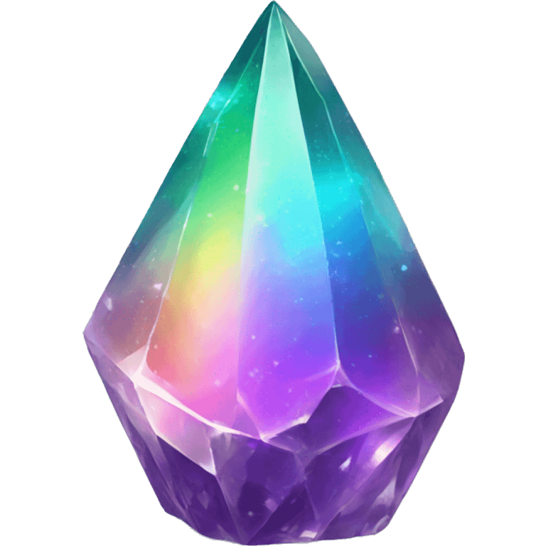 Rainbow crystal shard emoji