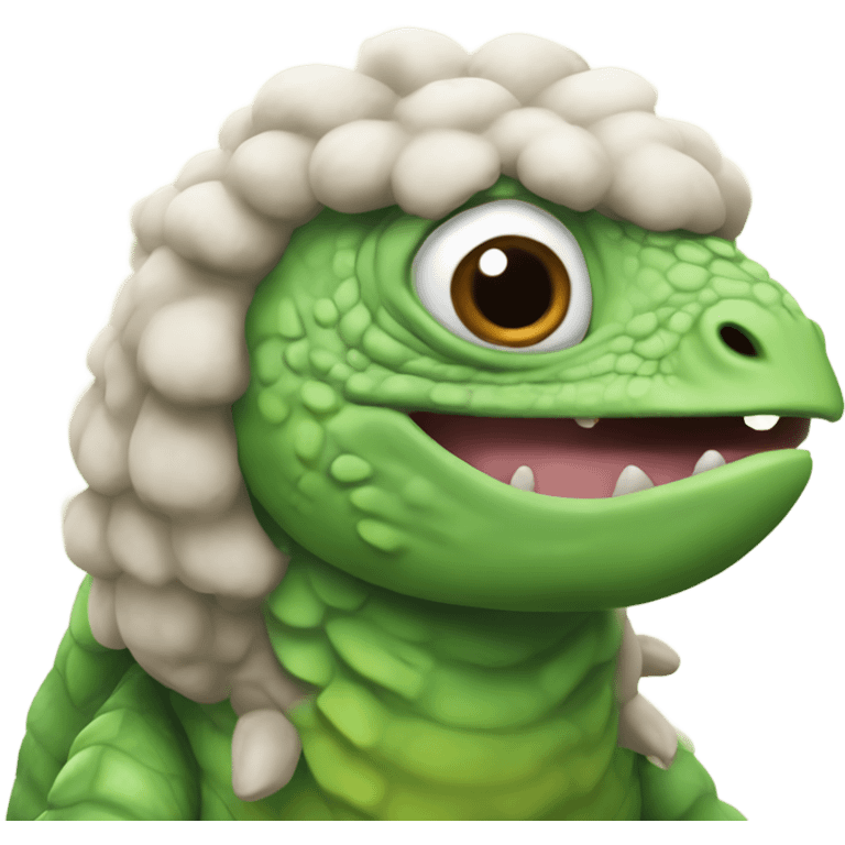 sheep iguana brobee foofa emoji