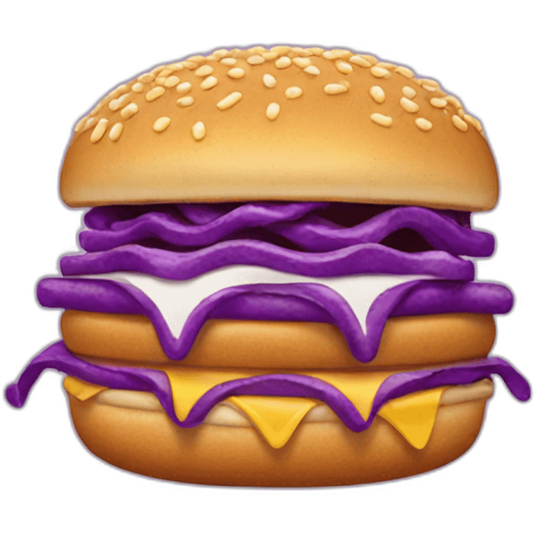 purple fast food emoji