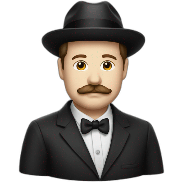 Paul Walter Hauser mustache fedora suit emoji